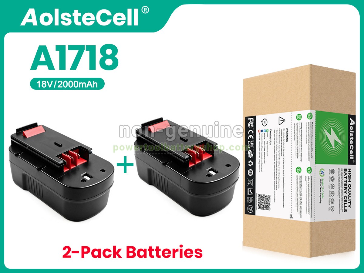 battery replacement Black Decker A18
