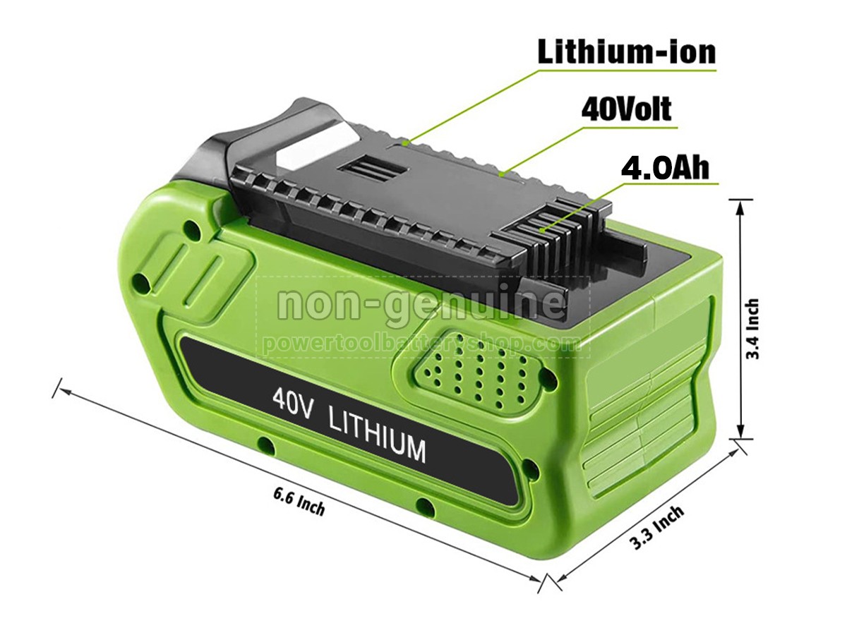 battery replacement Greenworks 22262