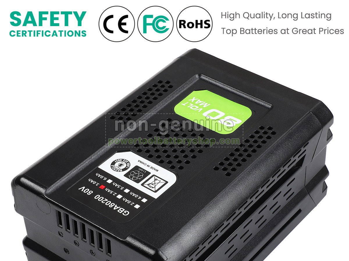 battery replacement Greenworks GBA80250