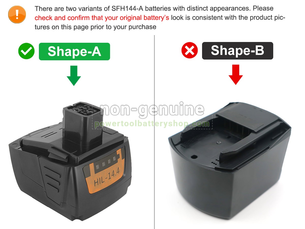 battery replacement Hilti B14
