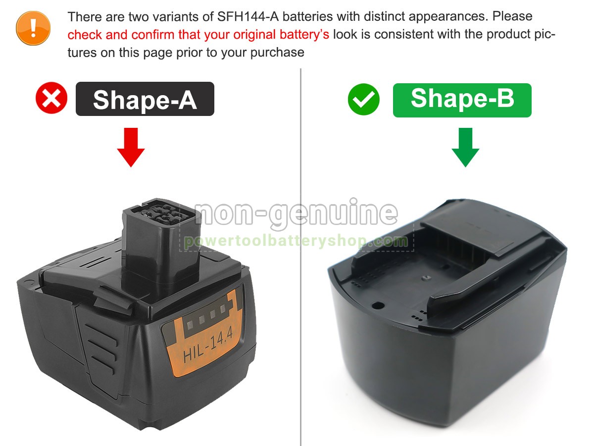battery replacement Hilti B14
