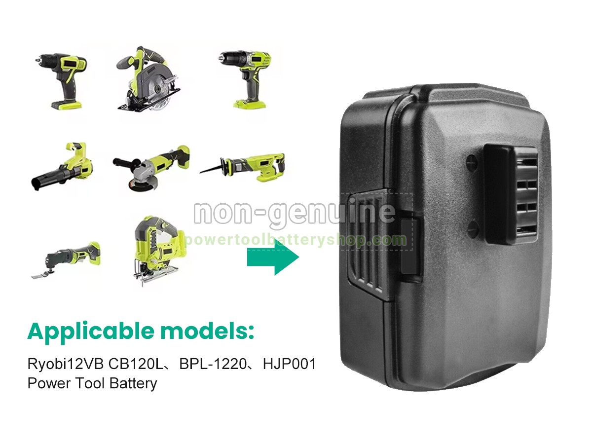 battery replacement Ryobi 12VB