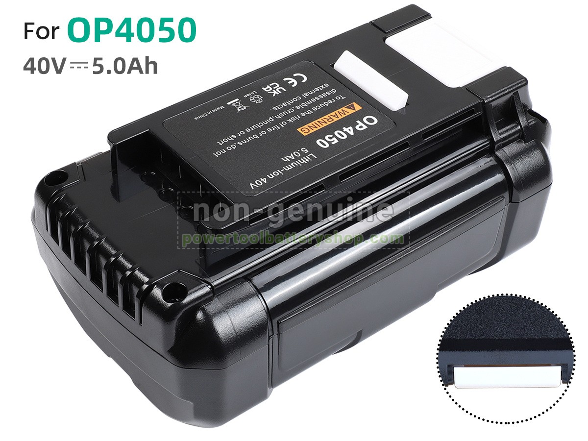battery replacement Ryobi OP40