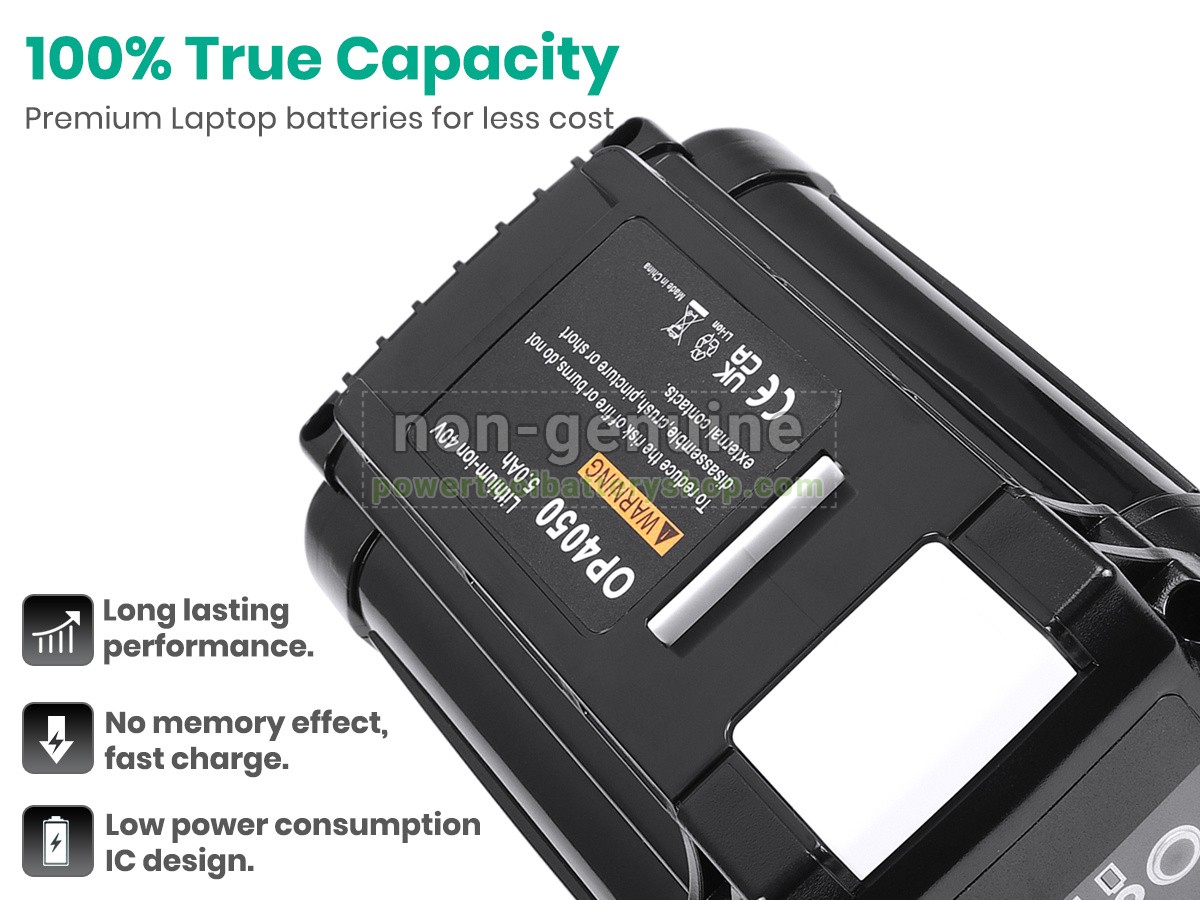 battery replacement Ryobi OP40