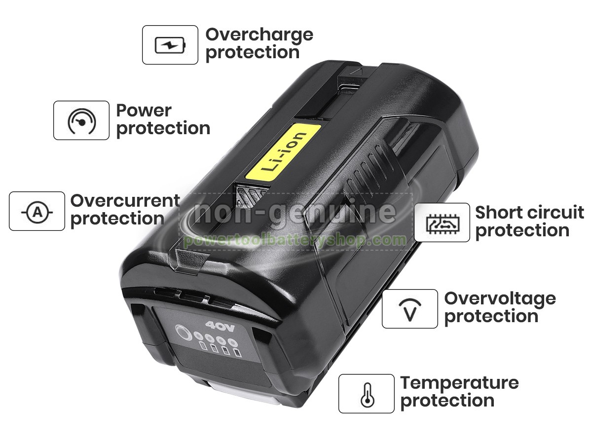 battery replacement Ryobi OP40