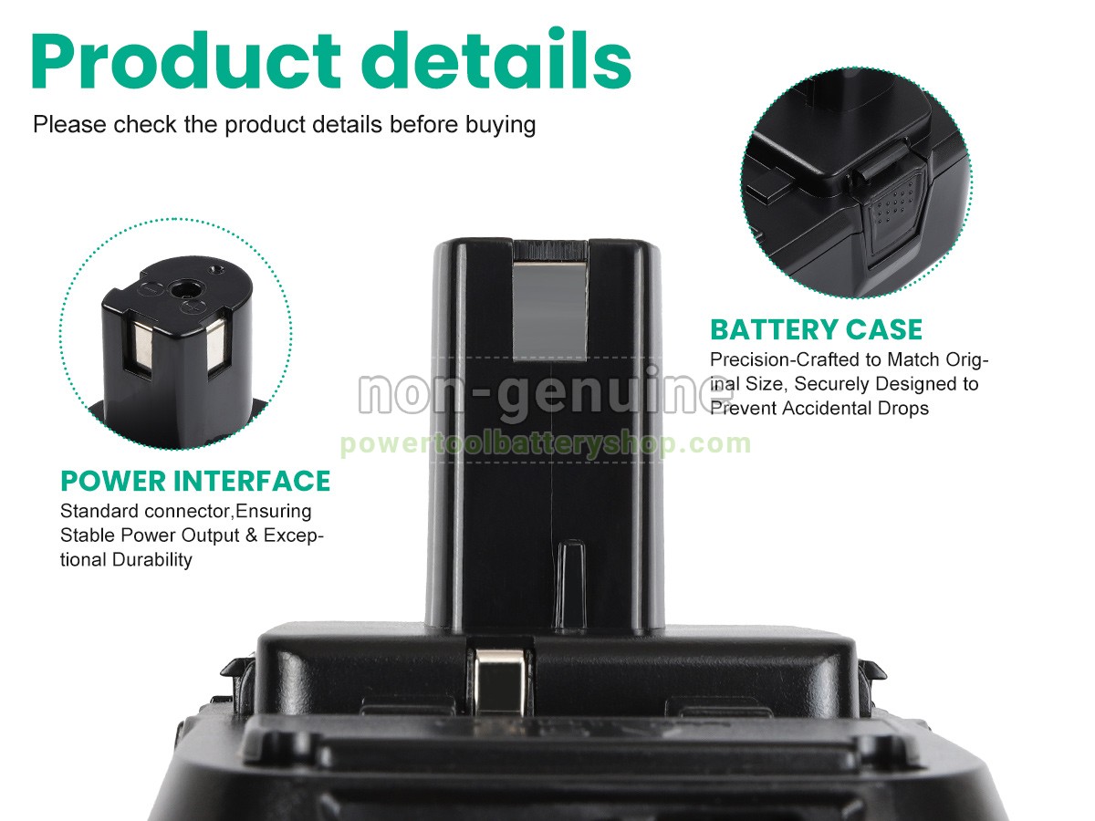 battery replacement Ryobi 18V ONE+