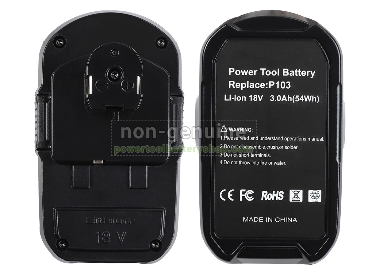 battery replacement Ryobi 18V ONE+